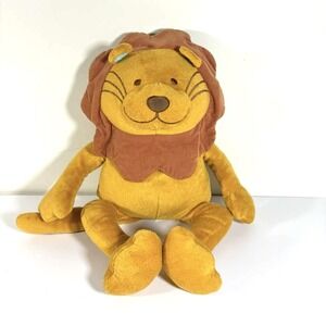 NoJo Lenny Lion Vintage Tan and Brown Lion Plush with Corduroy Mane 17" Tall